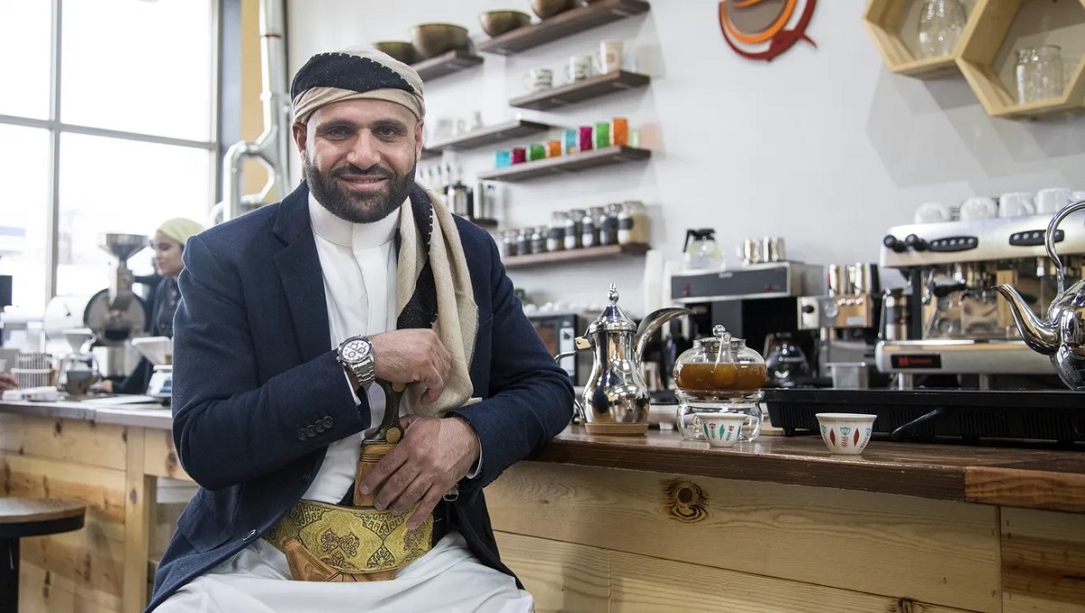 Ibrahim Alhasbani, owner of Qahwah House,