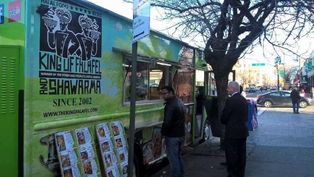 Halal shawarma sandwich