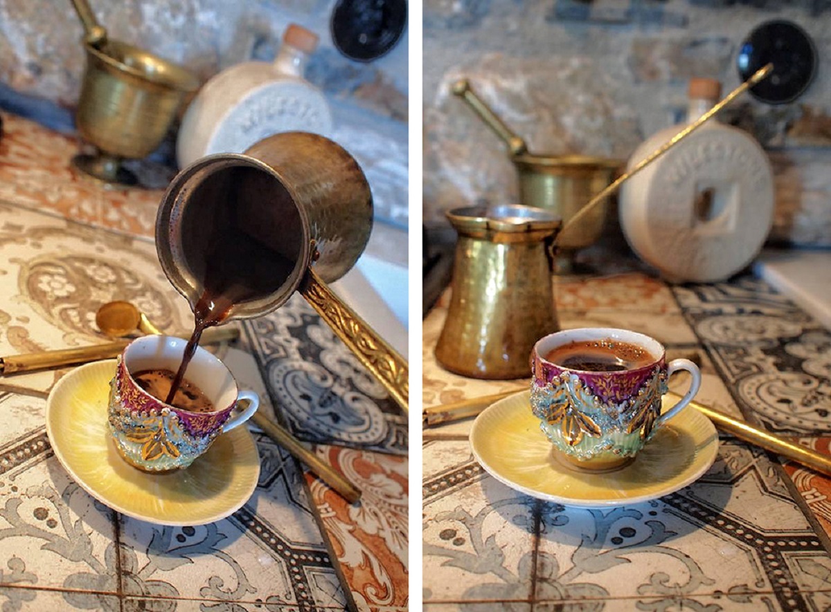 Serving coffee to guests is a sacred tradition in Arab homes.