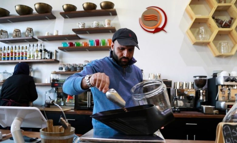 Qahwah House in Dearborn, founded by Ibrahim Alhasbani, where authentic Yemeni coffee reconnects culture, history, and hospitality.