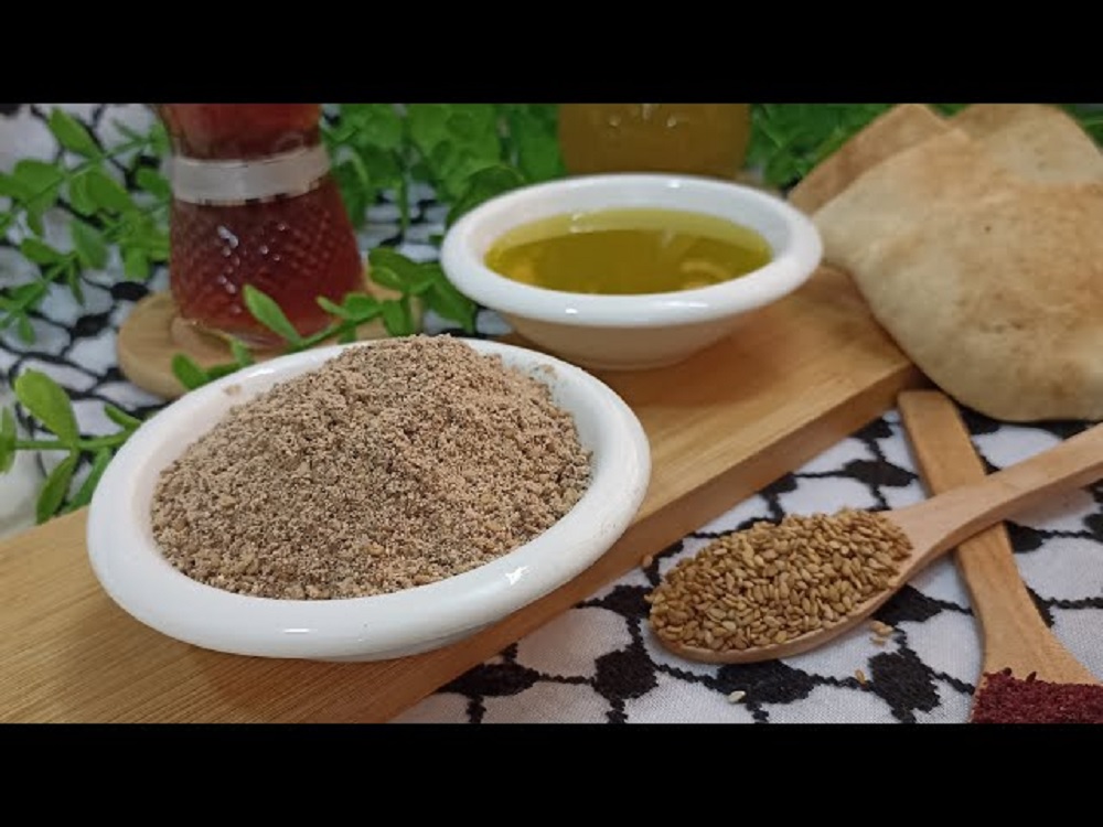 Palestinian Dukka (Arabic: الدُّقَّة الفلسطينية) is a dry mixture of toasted sesame seeds, crushed sumac, za’atar, salt, and sometimes roasted wheat or chickpeas