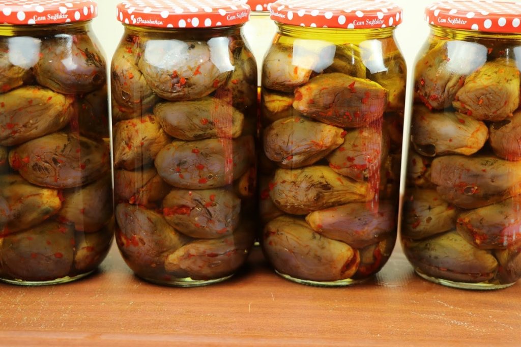 Makdous recipe steps