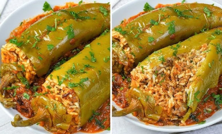 Discover the rich flavors and cultural heritage of Tunisian stuffed peppers (Felfel Mehchi), a traditional dish featuring spiced meat, rice, and herbs inside roasted peppers.