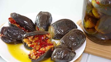 Makdous recipe steps