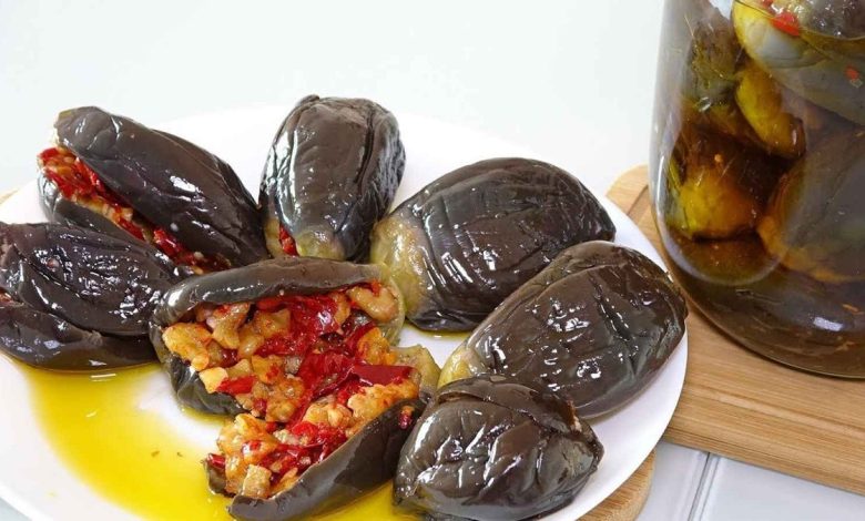 Makdous recipe steps