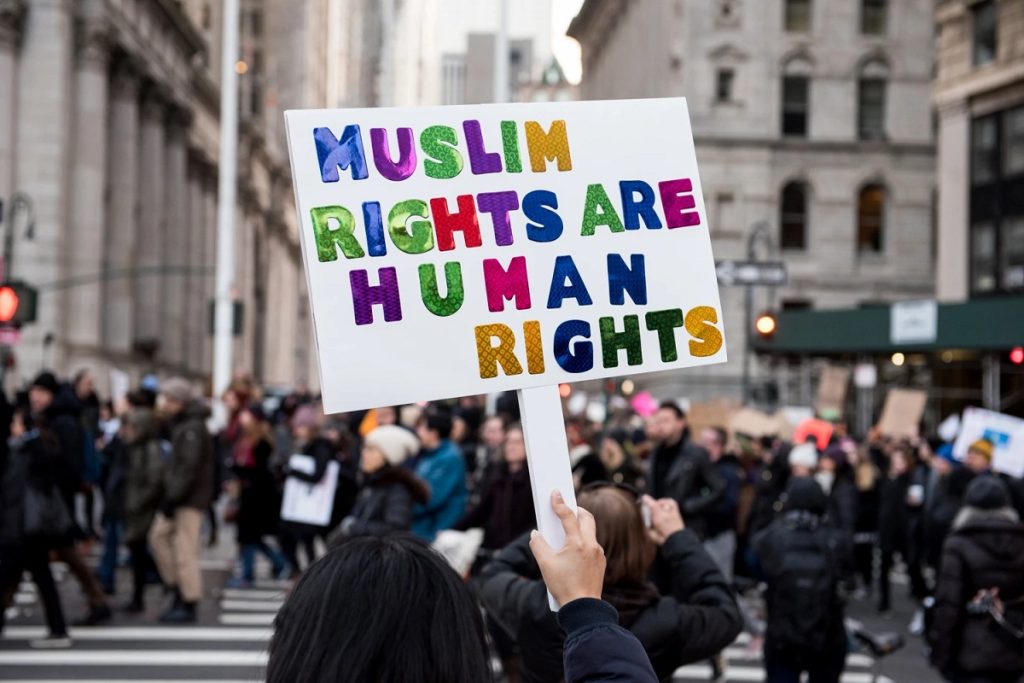 the strategies of unity, legal action, and advocacy that define the Muslim American response to crises.