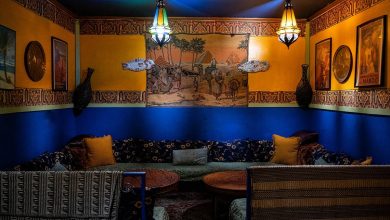 A storied restaurant blending Tunisian and Moroccan hospitality with artistic flair