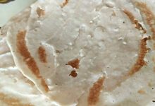 The bread’s name comes from the unique way its thin, liquid batter is “poured” (yusayyah) over a hot clay griddle.