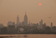 New York State issues an air quality alert due to high PM2.5 levels, urging vulnerable groups to limit outdoor activity to protect respiratory and heart health.