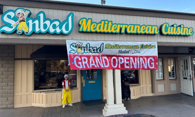 Sindbad Restaurant in San Diego, California—an Iraqi-owned eatery serving grilled meats, burgers, mandi, and authentic Middle Eastern flavors in a warm and welcoming atmosphere.