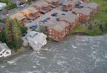 Authorities in Juneau, Alaska, have warned of potential record-breaking floods due to a massive water release from the “Death Basin” behind the Mendenhall Glacier River.