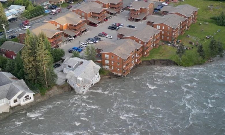 Authorities in Juneau, Alaska, have warned of potential record-breaking floods due to a massive water release from the “Death Basin” behind the Mendenhall Glacier River.