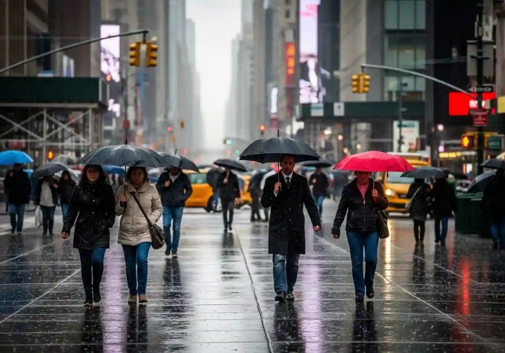 As Tropical Storm Imelda and Hurricane Humberto stay offshore, New York City prepares for cooler, drier weather and mild fall-like conditions.
