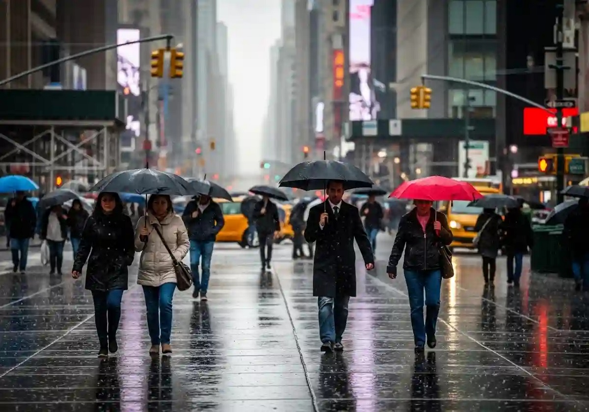 As Tropical Storm Imelda and Hurricane Humberto stay offshore, New York City prepares for cooler, drier weather and mild fall-like conditions.
