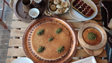 Knafeh (also spelled Kunafa, Kanafeh, or Konafa) is one of the Middle East’s most beloved desserts