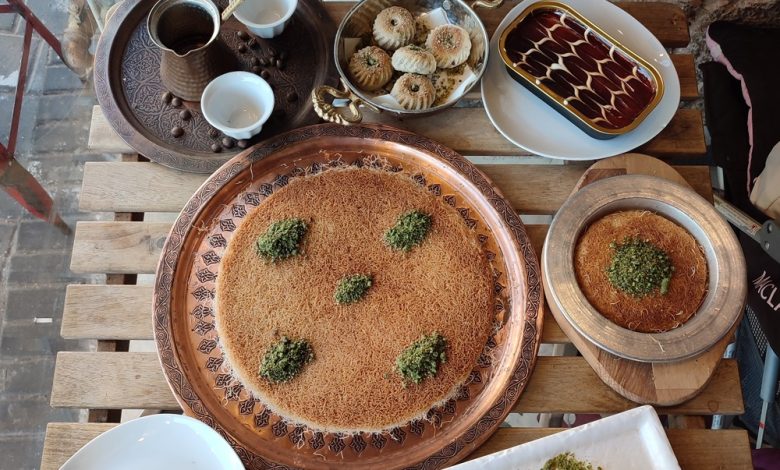 Knafeh (also spelled Kunafa, Kanafeh, or Konafa) is one of the Middle East’s most beloved desserts