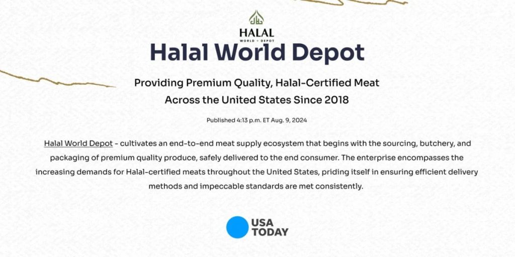 Halal food market America