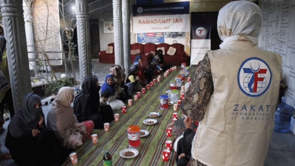 zakat in the United States is used by Muslim and Arab communities to support both Muslims and non-Muslims through aid