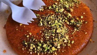 Mrs. Knafeh in Downtown LA, serving authentic Palestinian desserts like Nablus knafeh