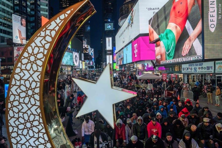 The first large public prayer in Times Square was organized during the holy month of Ramadan, as a way for Muslims in New York to break their fast together and express their faith openly in a city known for its diversity.