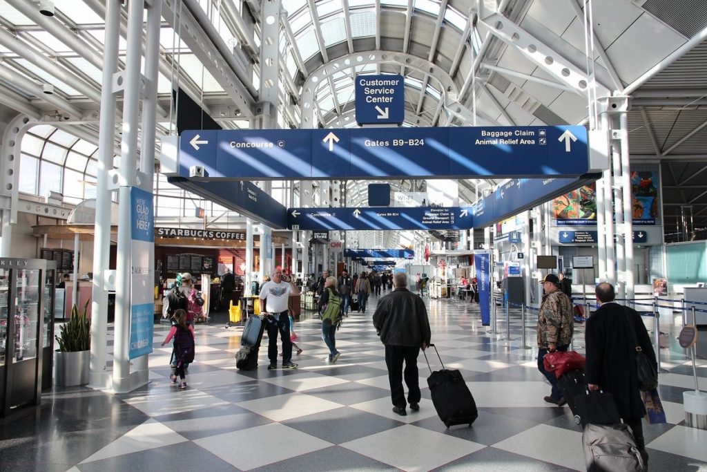 O’Hare Airport is home to a large number of Muslim passengers due to Chicago’s significant Arab and South Asian communities.