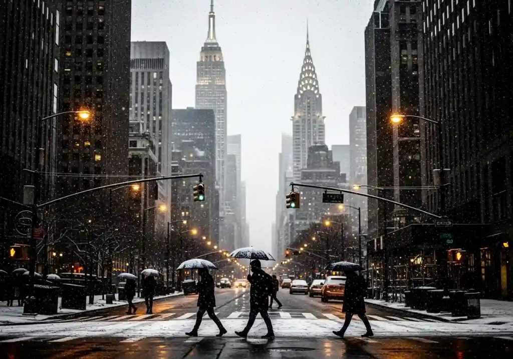 Meteorologists predict a gentler winter ahead for New York City, with fewer snowstorms and slightly warmer temperatures, driven by a weak La Niña pattern and shifting polar vortex dynamics.