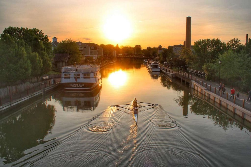 The iconic Erie Canal in upstate New York is a hidden treasure of natural beauty and rich history, stretching 300 miles and offering an unparalleled journey through the heart of the region.