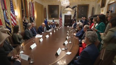 President Donald Trump unveils a $12 billion aid package to support U.S. farmers impacted by tariffs and falling crop prices.