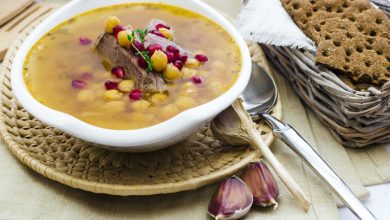six hot and healthy Arab soups perfect for winter, including lentil soup, harira, orzo soup, and mulukhiyah—traditional comfort foods rich in flavor and nutrition.