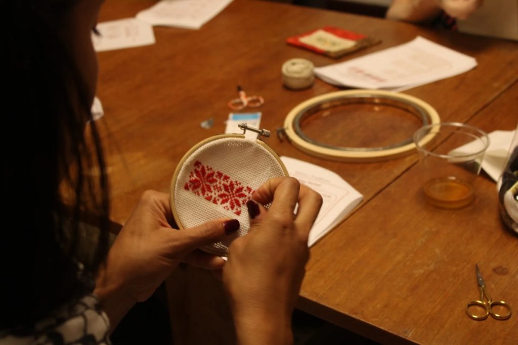 Tatreez Embroidery Workshop in South Philly