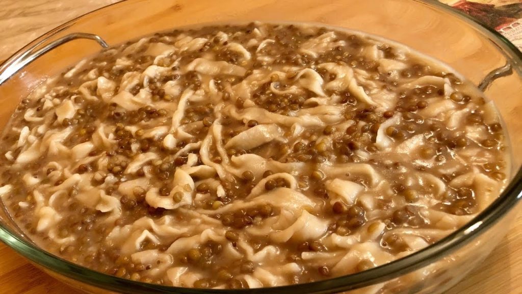 Beirut-style lentil noodles are a classic and comforting Lebanese dish.