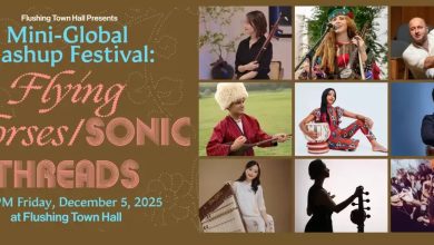 The “Flying Horses / Sonic Threads” Music Festival at Flushing Town Hall, New York, scheduled for Friday, December 5, 2025.